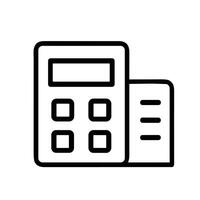 Simple Line Drawing Building Outline Architecture Urban Structure Icon vector