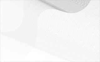 Minimal White Abstract Line Background. Elegant Curve Pattern for Modern Corporate and Technology Design. Illustration 10 eps. vector