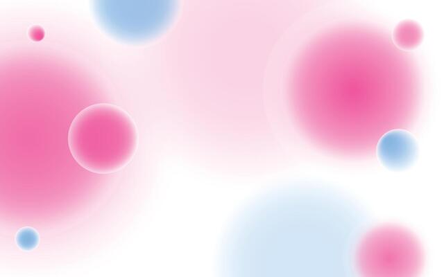 Pastel Gradient Abstract Background with Soft Blurred Bubbles. Pink and Blue Minimal Fluid Design. Illustration 10 eps.