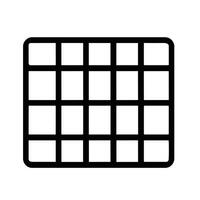 Simple Minimalist Grid Pattern Structure Icon Shape Graphic Element vector