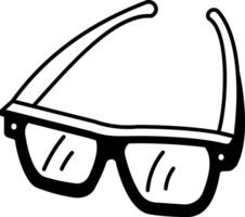 A line style icon of smart glasses vector