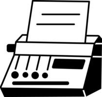 A hand drawn style icon of binding machine vector
