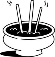A drawing style icon of incense burner vector