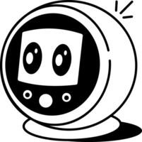 A sketchy style icon of virtual assistant vector