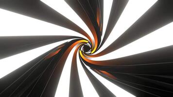 Orange and White Rotating Light in Triangular Tunnel Background VJ Loop in 4K video