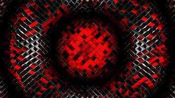 Red and White Random Shapes Waves Background VJ Loop in 4K video