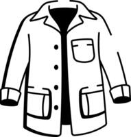 A drawing style icon of hunter jacket vector