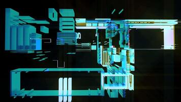 4k Abstract Grid Background 3D Animation video