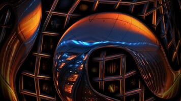 Reflection, Background, Technological Cinematic Template, Figures, Unique Design, Exclusive video