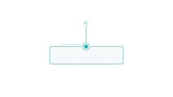 Animated element for infographics - striped callout box with top center line video