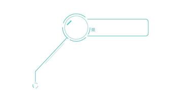 Animated element for infographics - callout box with circle and side line below video