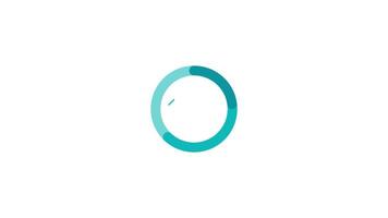 Animated element for business infographics - donut chart with 3 divisions video
