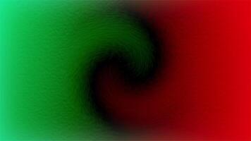 Abstract Swirling Black Vortex on Dynamic Green and Red Gradient Background with Textured Effect video
