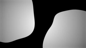 Abstract silver blobs expanding on black background. Motion video