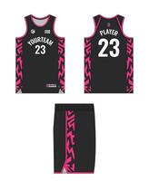 Jersey Layout for Basketball Teams vector
