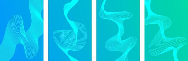 Modern gradient poster background collections. vector