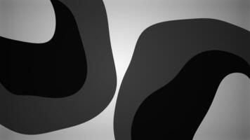 Abstract black and white blobs morphing and pulsating. Motion video