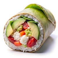 Sushi Burrito with Crab and Avocado Photo