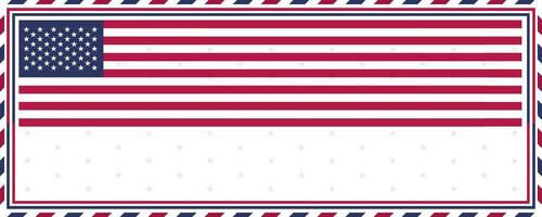 Retro Frame Red with White and Blue banner with polka dots in a rectangle vector