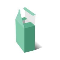 Creative auto lock box 3D template, file vector