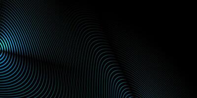 Abstract motion, smooth, soft blue wave line pattern, dot particle. Curve and fluid shape on black background. Illustration modern graphic design for luxury wallpaper, futuristic, technology vector