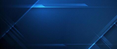 Light line and blue cyber space background. Technology background, vector