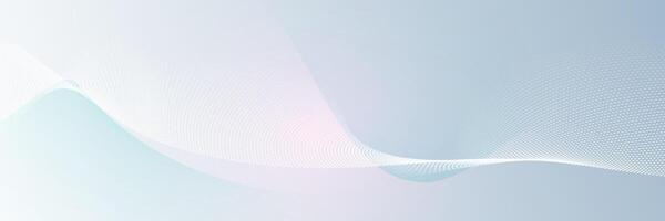 Abstract wave line pattern and dot line particle on white, gray color background. Modern graphic design. Flowing halftone, gradient curve shape for futuristic, technology background vector