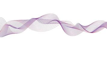 Purple and Pink Abstract Wave Line Background, Smooth Flowing Curve Design vector