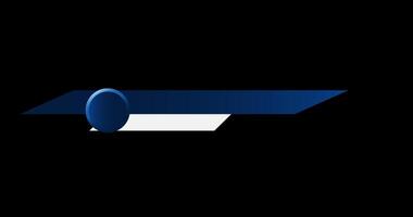 Futuristic design lower third banner animation. Broadcast news lower third banner template design. headline title. Transparent background, video