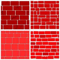 A collection of seamless patterns with a brick theme that has a solid impression in terms of building. Suitable for digital backgrounds, wallpapers, posters, websites, invitations, and more. vector