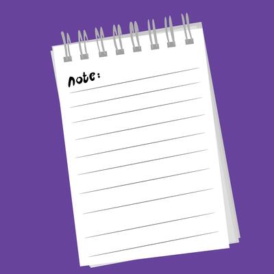 Note Book for School and Office Stationery Design