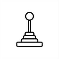 Controller outline icon. gaming line illustration. vector