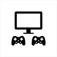Multiplayer Game glyph icon. gaming black Solid line illustration vector