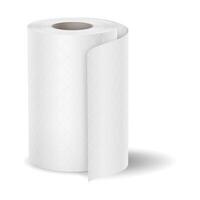 Highquality illustration of a toilet paper roll with a realistic texture. Soft white color. Useful for hygienerelated content and bathroom product designs. vector