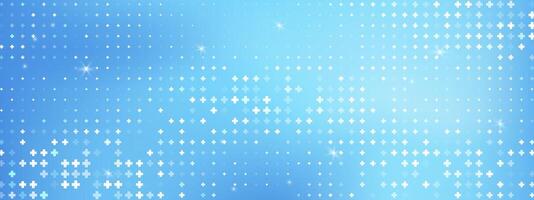 Seamless plus pattern with abstract health theme. Blue medical background for sign and layout use. Digital tech design element. illustration. vector