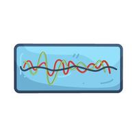 Illustration of Brainwave Scan vector