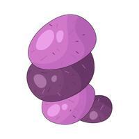 Illustration of a purple bacteria vector