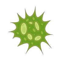 Illustration of a green virus vector