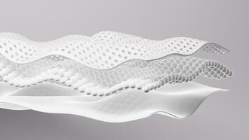 Multiple layers of wave-shaped design for the mattress background, Suite for the presentation of diaper, wet wipes, sanitary pads, mattresses and so on. video