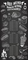 The overall design of the menu provides a warm presentation and positively affects the customer experience. vector