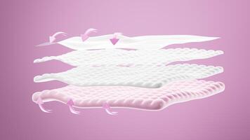 Comfortable and soft mattress background. video