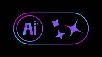 AI Toggle Switch Button Animation 4K video