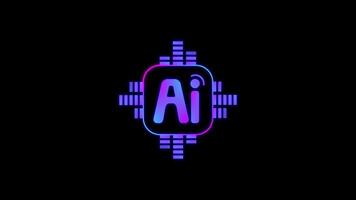 AI Toggle Button and Gradient Bar Effect in 4K video