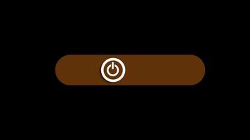 Slide Power Button UI with Transparent Background video