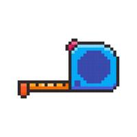 Pixel art Tape Measure game asset design vector