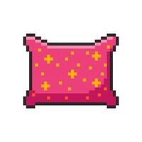 Pixel art Pillow game asset design vector