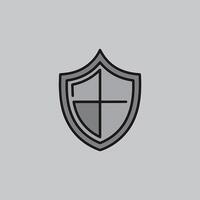 minimalist shield line icon design1.eps vector