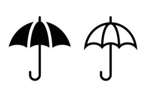 umbrella isolated on white background vector