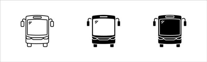 Bus icon set. for mobile concept and web design. illustration vector