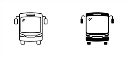 Bus icon set. for mobile concept and web design. illustration, eps 10. vector